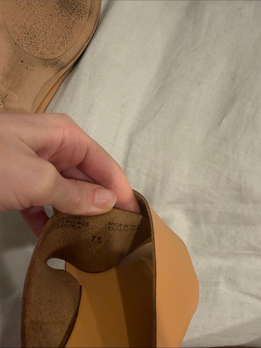 Seychelles Leather Cross-Strap Slide Sandals - Picture 6 of 8